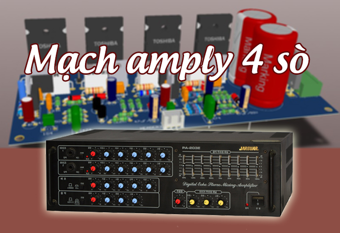 Amply 4 sò có giá thành hợp lý