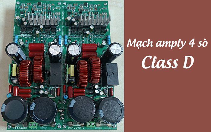 Mạch amply 4 sò Class D